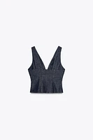 TOP Z1975 COURT EN DENIM