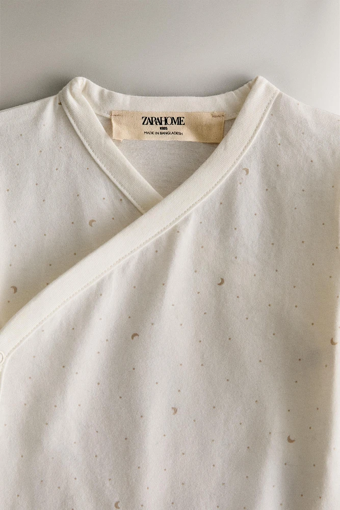 SET OF CHILDREN'S MOON BODYSUITS