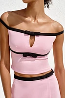 TIE FRONT CROP TOP
