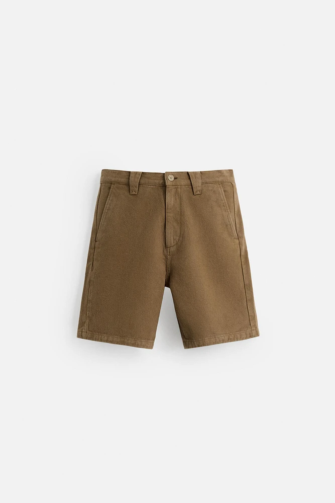BERMUDA REGULAR FIT TEXTURÉ