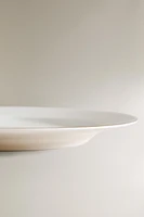 RIMMED BONE CHINA DINNER PLATE