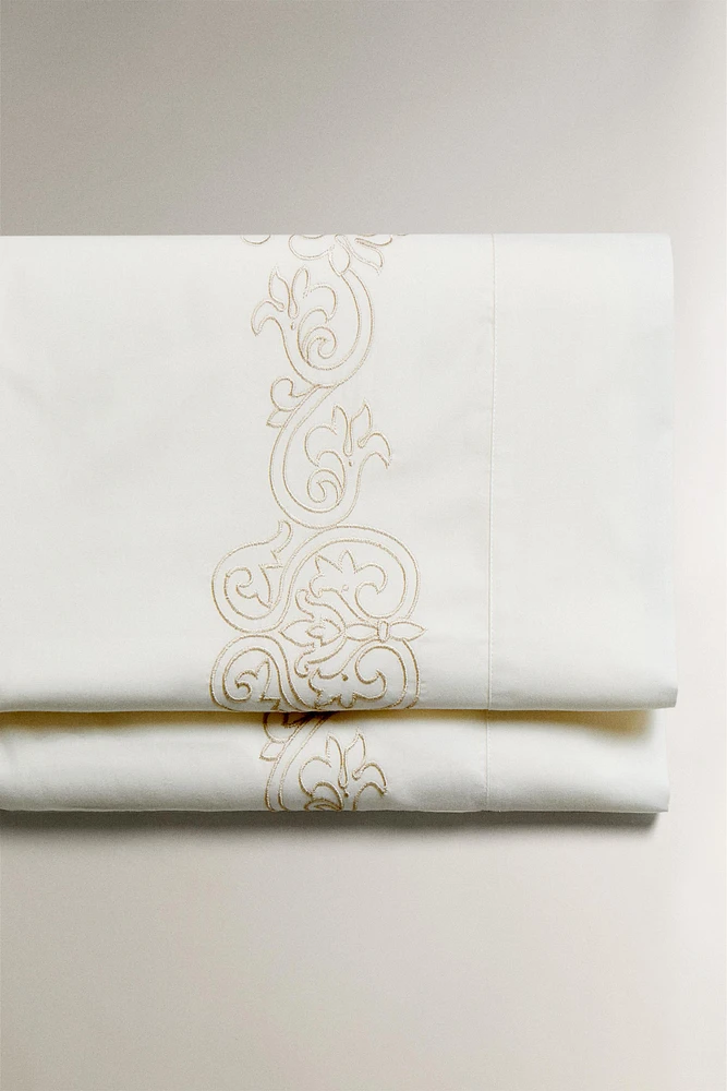 EMBROIDERED FLAT SHEET