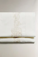 EMBROIDERED FLAT SHEET