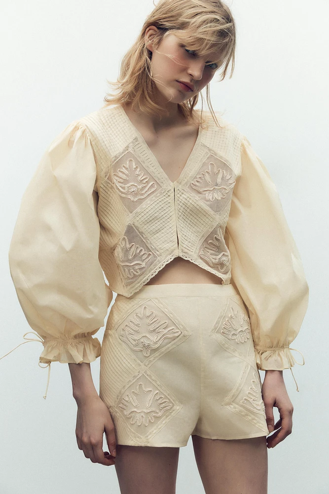 PLEATED LACE LIMITED EDITION SHORTS