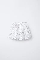 JUPE-SHORT BRODERIES FLEURS