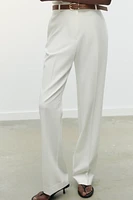 PANTALON DROIT AVEC CEINTURE