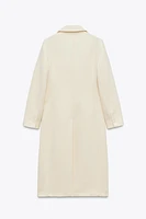 WOOL BLEND DOUBLE BREASTED COAT ZW COLLECTION