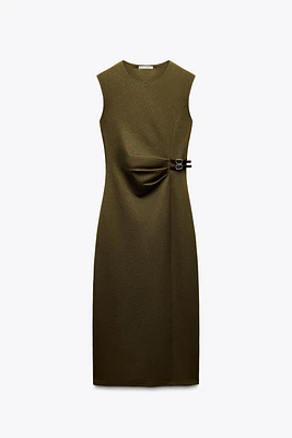 TWILL MIDI DRESS