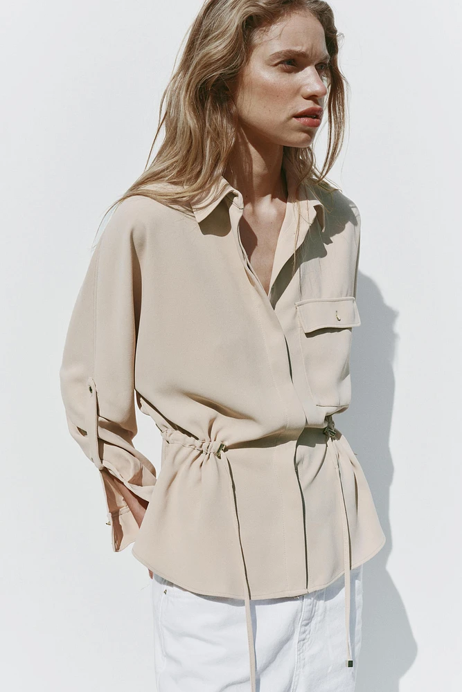 CREPE SAFARI SHIRT