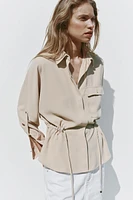 CREPE SAFARI SHIRT