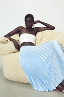 PLEATED MIDI SKIRT