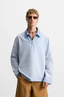 RELAXED FIT WASHED POLO SHIRT