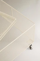 METAL BASKET WITH WHEELS