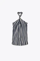 TOP HALTER RAYURES ZW COLLECTION