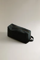 PLAIN COTTON BEACH TOILETRY BAG WITH HANDLE