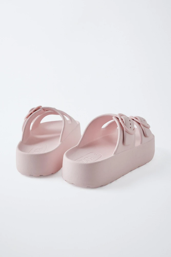 PLATFORM BUCKLE POOL SLIDES