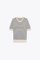 STRIPED KNIT TOP