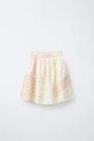 JUPE PATCHWORK BRODERIE SUISSE