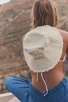 FRAYED BUCKET HAT