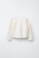 GILET EN MAILLE POINT MOUSSE