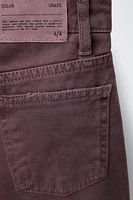 FOLDED WIDE LEG JEANS