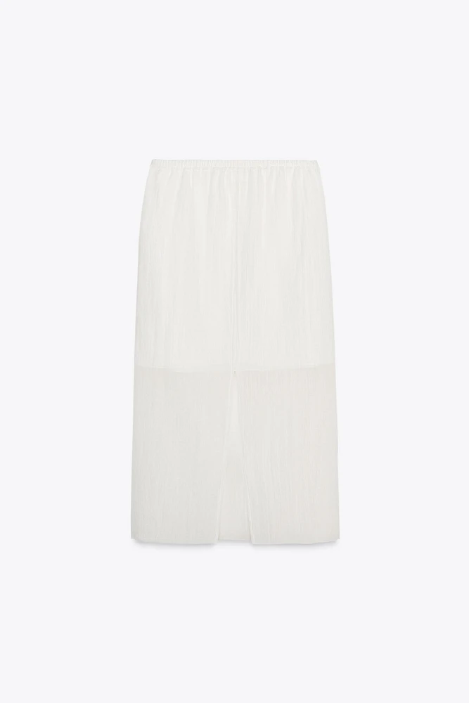 JUPE MIDI SEMI-TRANSPARENTE ZW COLLECTION