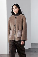 FAUX SHEARLING JACKET ZW COLLECTION