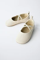 LEATHER BALLET FLATS