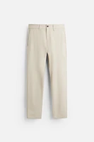 TEXTURED STRETCH PANTS