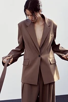 BELTED BLAZER