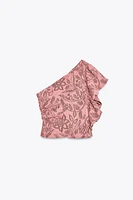 ASYMMETRIC JACQUARD TOP