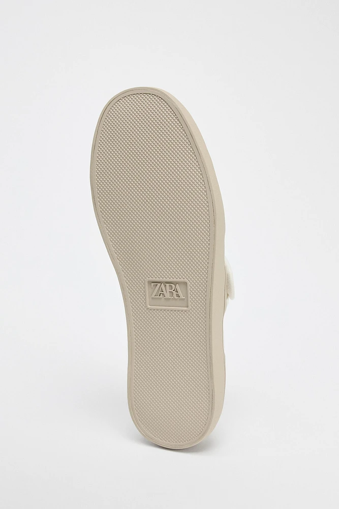 FABRIC STRAP BALLET FLATS