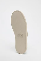 FABRIC STRAP BALLET FLATS