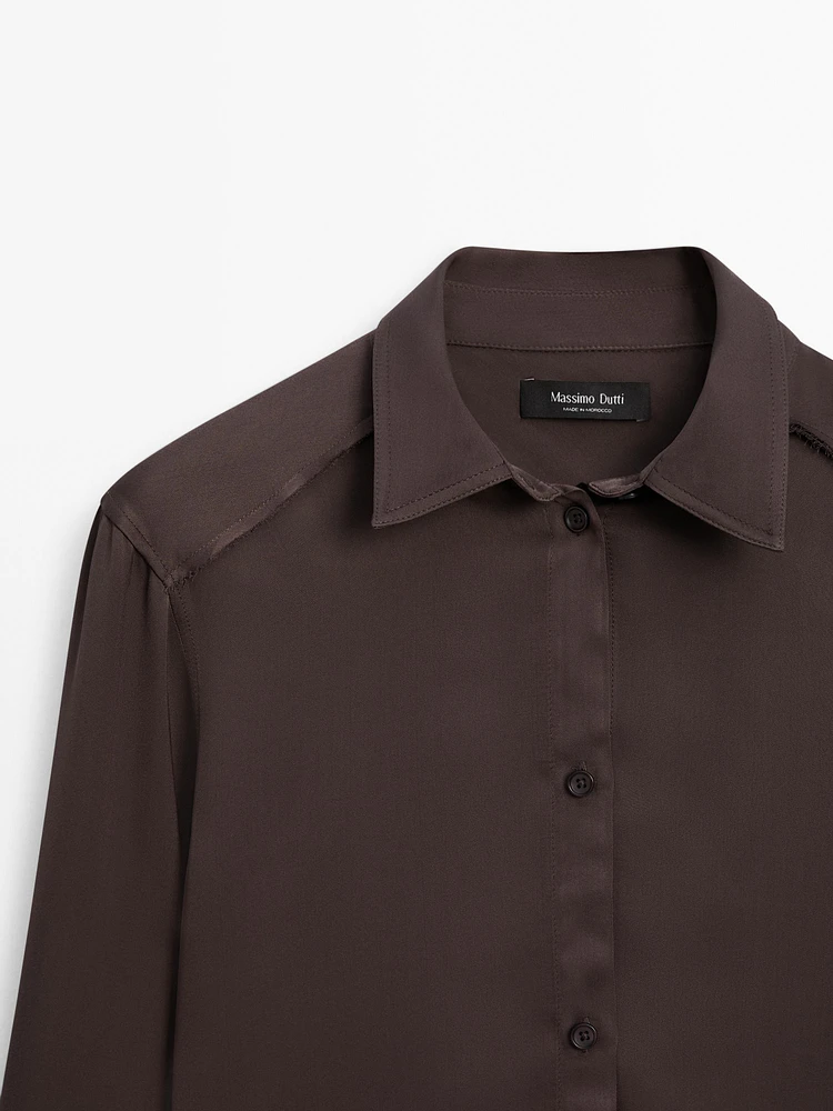 Chemisier fluide satin