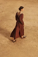 ROBE EN POPELINE BRODÉE ÉDITION LIMITÉE