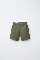LINEN BLEND CHINO SHORTS