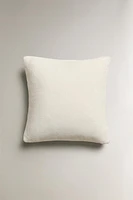 PLAIN FAUX FUR THROW PILLOW COVER