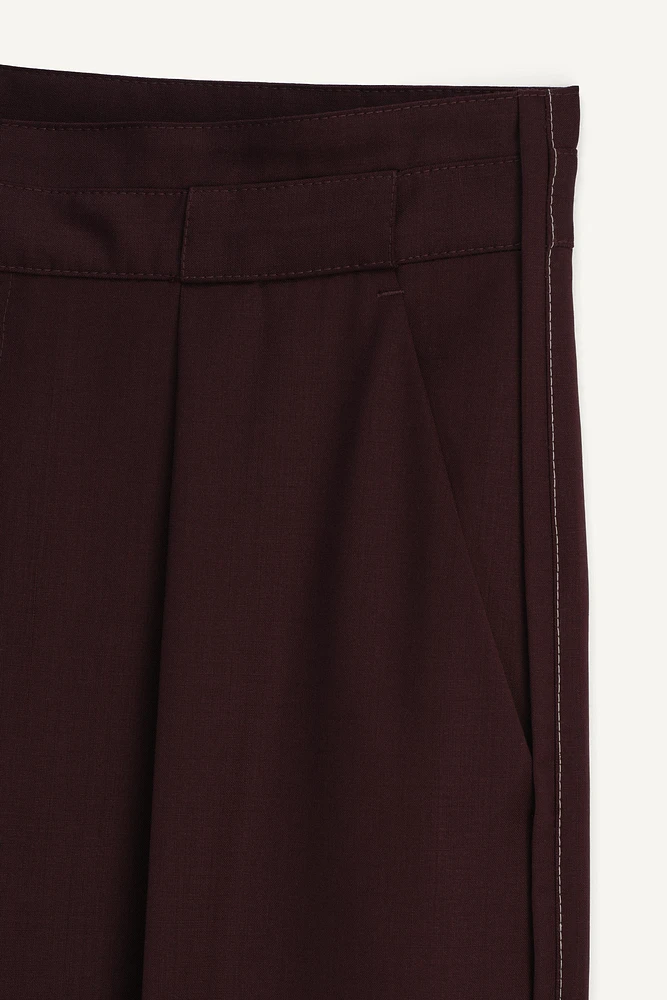 LIMITED EDITION PLEATED WOOL PANTS