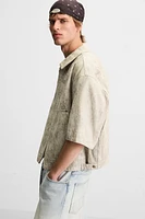 ABSTRACT PRINT OVERSHIRT