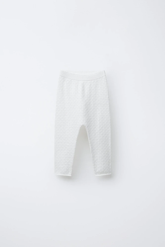 OPEN KNIT PANTS