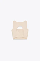 CUT OUT CROP TOP
