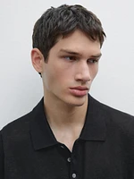 Polo en maille 100 % lin