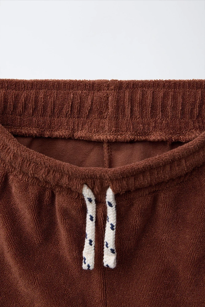 PANTALON EN TISSU ÉPONGE