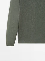 100% merino wool knit sweater