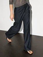 Jean straight taille haute