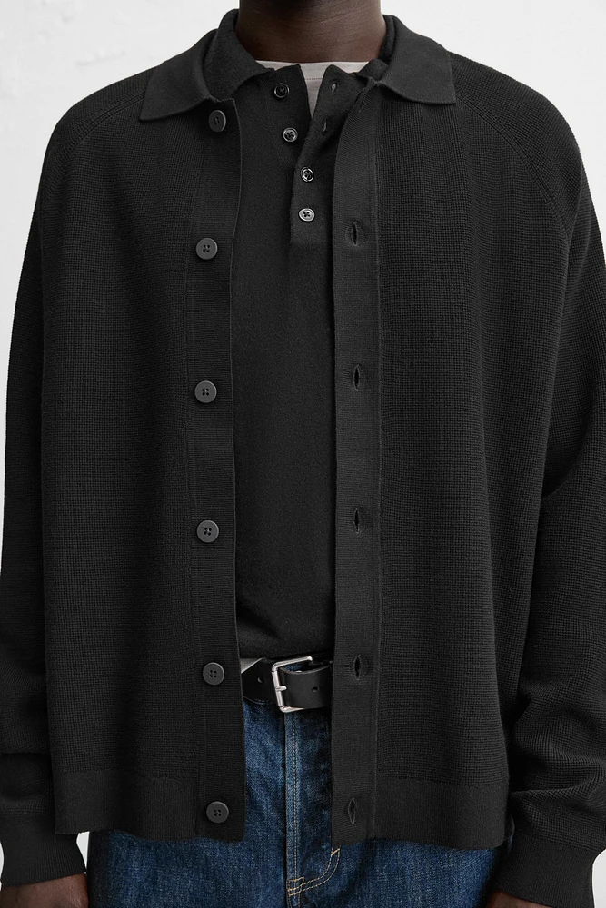 CARDIGAN STRUCTURÉ AVEC VISCOSE