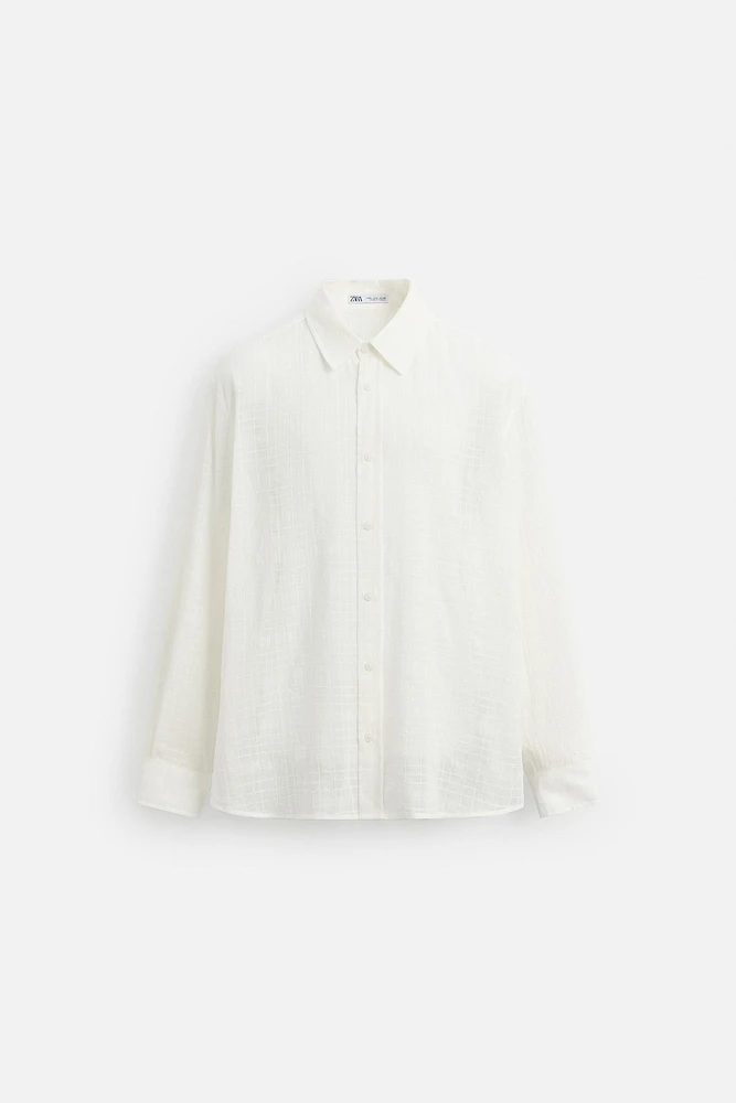 CHECKERED JACQUARD SHIRT