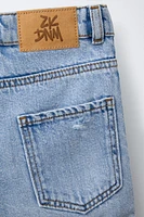 BERMUDA EN JEAN DÉCHIRÉ