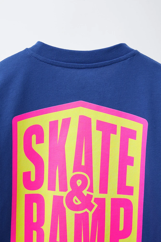 RAISED TEXT T-SHIRT