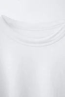 T-SHIRT WITH EMBROIDERED BACK
